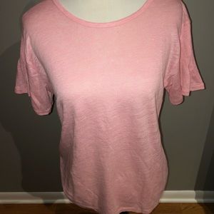 Women’s pink j. crew linen T-shirt.  Size xs.